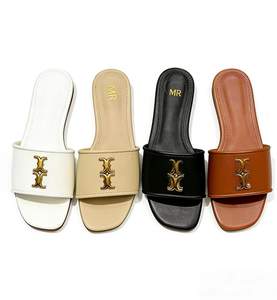 Sandales pour femmes, chaussures décontractées à empeigne en PU, style tendance, pantoufles, sandales <span class=keywords><strong>Tory</strong></span> <span class=keywords><strong>Burch</strong></span>, chaussures pour femmes - Product Image 1