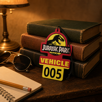Désodorisant de voiture FTQS en forme de dinosaure, squelette de T-Rex découpé, désodorisant suspendu en papier pour véhicule, cadeau en gros, OEM, marque privée