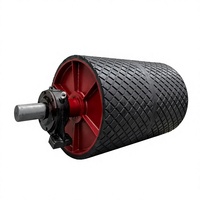 Rouleaux de convoyeur sur mesure avec revêtements en polyuréthane et silicone résistants à l'usure, tambours d'entraînement résistants aux hautes températures