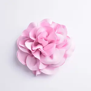 Hot Sale Large Rose Brooch Handcrafted Satin Ornaments Party Fashion Accessories Style Flower Direct Europe