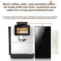 Machine à café expresso et à lait entièrement automatique intelligente en acier inoxydable KalermE30 E60 avec broyeur intégré pour grains de café