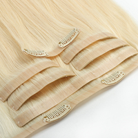 Nouvelles extensions de cheveux 100 % naturels Remy à clipser, double épaisseur, qualité supérieure, pour femmes, collection 2027