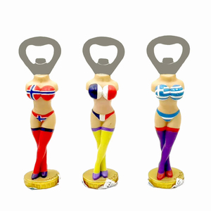 Ouvre-bouteille de <span class=keywords><strong>voyage</strong></span> souvenir de décoration intérieure de haute qualité à prix avantageux, artisanat en résine, logo personnalisé, drapeau de Norvège, de France, de Grèce - Product Image 1