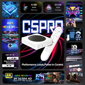 2026 新款智能电视盒 C5 Pro 4K 4+64GB Android 12 Allwinner H618 双核 Mali G57-MC1 双 Wifi BT5.4 媒体播放器机顶盒 - Product Image 1