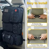 Sac de rangement tactique pour organisateur de panneau Molle avec 5 pochettes Molle détachables