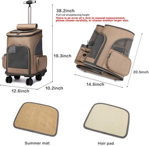 Échantillon GRATUIT : Sac à dos <span class=keywords><strong>de</strong></span> transport à roulettes <span class=keywords><strong>pour</strong></span> animaux <span class=keywords><strong>de</strong></span> compagnie, <span class=keywords><strong>poussette</strong></span> <span class=keywords><strong>pour</strong></span> animaux, siège <span class=keywords><strong>de</strong></span> voyage <span class=keywords><strong>pour</strong></span> chiens, chats, chiots, sac à dos confortable <span class=keywords><strong>pour</strong></span> chats - Product Image 3