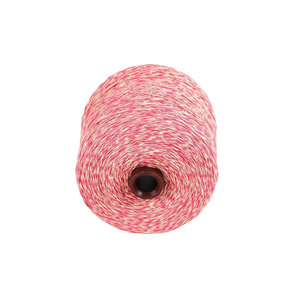 Fil à tricoter en acrylique mélangé de haute qualité, 100 % filé, rose et blanc, anti-boulochage, filé à anneaux, type MilkCotton, vente en gros - Product Image 1