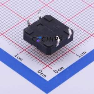 TS1273FTCJ Tactile Switch Through hole-4P,12x12mm Switch Single Pole Single Throw Rectangle Button 2.5N Through Hole - Product Image 2