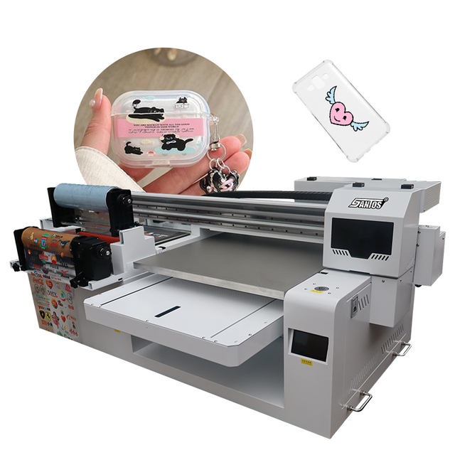 A1 Small Desktop Roll to Roll and Flatbed UV Printer for Carpet Leather All Kinds of Labels Printing Machine
