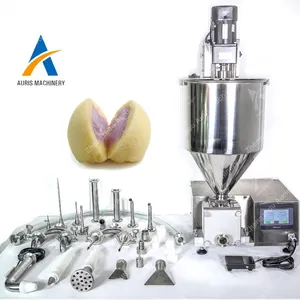 Automatic round cake cream coating filling machine bread donut cream injector egg rolls cream filling machine price