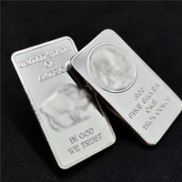 Barre de lingot carrée de 1oz personnalisable en alliage de zinc plaqué or modèle de pièce commémorative en métal moulé sous pression pour logo en fer souvenir