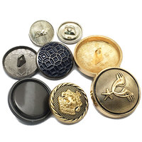Boutons de bijou à tige en alliage de zinc en vrac Style plat pour T-shirts pour hommes Blazers pour femmes Placage or et argent antique pour la couture
