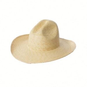 Sombrero de Paja de Ala Ancha Estilo Vaquero, Vintage 2025, de Palma Natural, de Alta Calidad, para Primavera/Verano, Viajes al Aire Libre, Protección Solar - Product Image 5