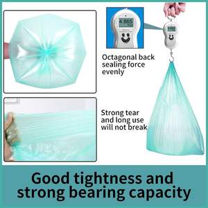 Bolsas de basura personalizables Huamaohengchun, 5 rollos/100 unidades para cocinas, baños, oficinas y más. - Product Image 2