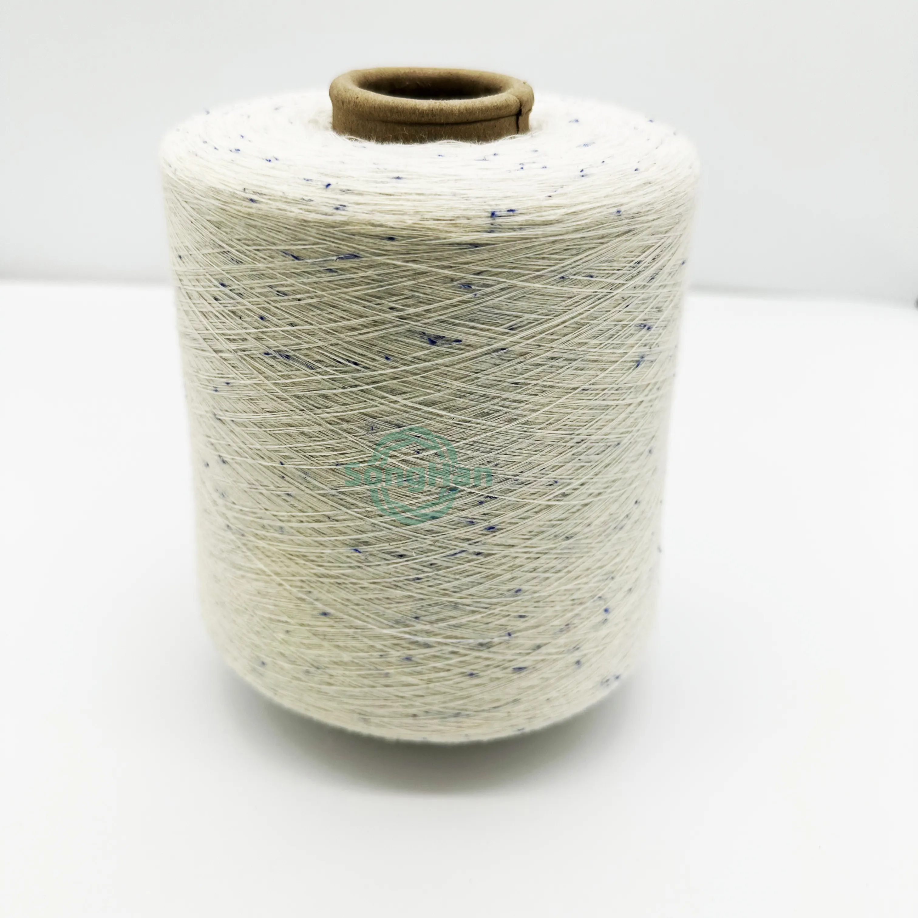 Fil fantaisie de haute qualité 32NM/2 segments fil teint 100% fil tissé à pois acryliques pour tricoté