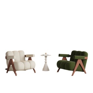 Fauteuil simple moderne en bois massif et laine <span class=keywords><strong>de</strong></span> mouton pour hôpital, centre commercial, école, hôtel, salle d'attente commerciale – <span class=keywords><strong>Chaise</strong></span> écologique - Product Image 5