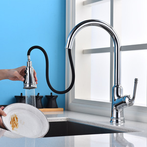 Robinet de cuisine moderne avec douchette extractible pour évier - Product Image 5