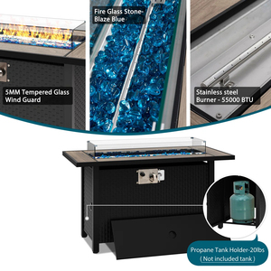 Dwoo Sang Trọng Ngoài Trời Đồ Nội Thất Sân Vườn Thoải Mái 8 Mảnh Đồ Nội Thất Patio <span class=keywords><strong>Set</strong></span> <span class=keywords><strong>Wicker</strong></span> Mây Vườn <span class=keywords><strong>Sofa</strong></span> <span class=keywords><strong>Set</strong></span> Với Lửa Pit Bảng - Product Image 3