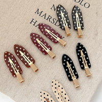 Jepit Rambut Akrilik Polkadot Warna-warni ANKO untuk Wanita dan Anak Perempuan, Penggunaan Sehari-hari, Menerima Logo Kustom dan OEM