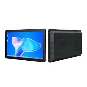 Personnalisé 18.5 21.5 23.8 pouces 3MP 5MP caméra frontale intégrée ip65 panneau interactif étanche écran tactile capacitif tout en un pc