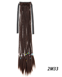 Extensions Afro Ricci Brasiliani con Coda di Cavallo Avvolgente Colore Naturale, Capelli Umani Remy a Doppia Trama - Product Image 3