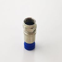 Fil d'antenne électrique étanche RF Coaxial F mâle Compression Type CCTV Caméra Connecteur Pour RG6 Quad Shield Câble
