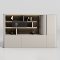 Meuble de bureau exécutif de luxe moderne Musen Modèle 052, bibliothèque commerciale, armoire de rangement pour dossiers, design MDF, serrure à clé