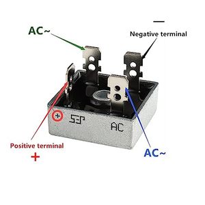 KBPC2504 25A 400 V Diodos rectificadores de puente Axial 25 Amp 400 Voltios Diodos electrónicos de silicio de <span class=keywords><strong>onda</strong></span> <span class=keywords><strong>completa</strong></span> Paquete 2 piezas - Product Image 1