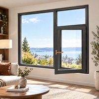 Fenêtres en aluminium résistantes aux impacts avec verre feuilleté pour les maisons, les hôtels et les projets commerciaux côtiers de Floride