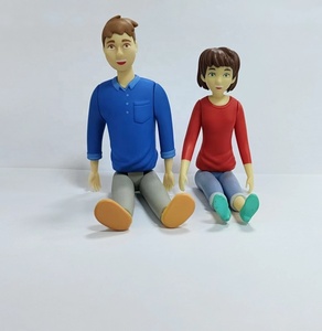 Mini Custom Oem <span class=keywords><strong>Pop</strong></span> produttore i quattro arti mobile Cartoon Fine Pvc plastica vinile poli resina Anime figurine Action Figure - Product Image 3