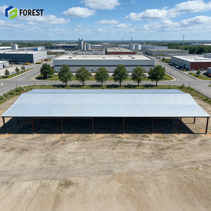 โกดังเหล็กสำเร็จรูปสำหรับงานหนัก สำนักงานเหล็กสำเร็จรูปขนาด 30x60x14 เมตร ผู้จัดจำหน่ายโครงเหล็กคุณภาพสูงแบบ Clear Span - Product Image 1