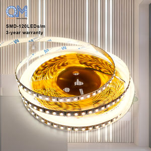 Tira de Luces <span class=keywords><strong>LED</strong></span> QM con Control Bluetooth, 120 <span class=keywords><strong>LED</strong></span>/m, 12V, SMD2835, Cuerpo de Lámpara de Cobre para Iluminación de Gabinetes - Product Image 1