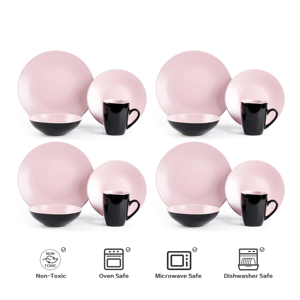 Semtember Promotion Round Kitchen Plates Set Coffee Mug Elegant High-End Microwave Oven Safe <b>Dinnerware</b> Set Wedding Celebration - Product Image 2