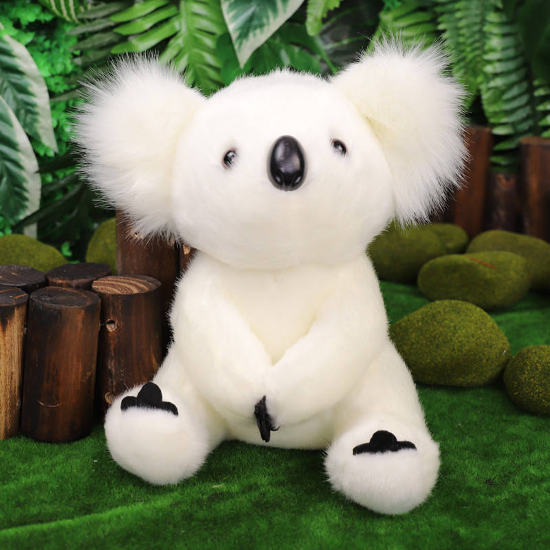 Animal en peluche koala blanc