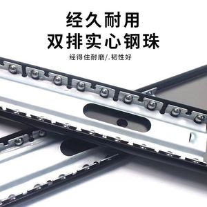 Riel deslizante oculto Xiduo de apertura ascendente para puerta de armario, de acero con doble amortiguación, montaje en techo, 300mm, herrajes para armario - Product Image 2