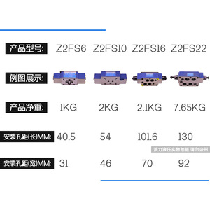 Vanne hydraulique à colonne neuve Z2FS6/Z2FS10A/Z2FS16BZ, double vanne de régulation à sens unique 2FS22-30B/S2 - Product Image 4