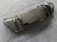 Utilisé pour Audi R8 Fibre de carbone aileron arrière diffuseur de pare-chocs arrière lèvre arrière V-style diffuseur en fibre de carbone Kit de carrosserie