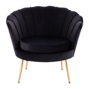 High Quality Modern Elegant Soft <strong>Flower</strong> Golden Leg Armchair Oversized Accent <strong>Arm</strong> <strong>Chair</strong> - Product Image 6