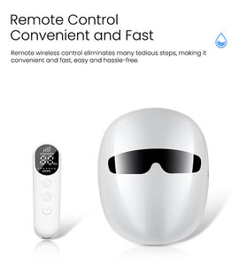 Masker Terapi Cahaya Merah LED Remote <span class=keywords><strong>Control</strong></span> Perawatan Kulit Pengurangan Kerutan Alat Kecantikan Penggunaan Pribadi di Rumah Rotlicht Therapie - Product Image 4