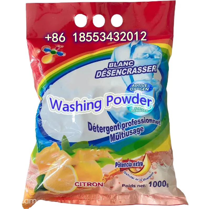 Ouseholg-detergente en polvo para ropa, detergente para lavar ropa a granel