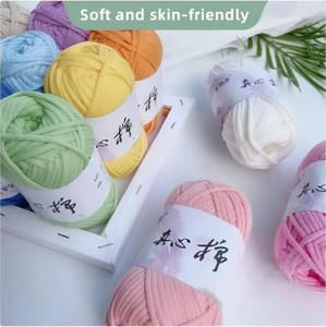 Filato Misto Cotone/Nylon Autentico <span class=keywords><strong>per</strong></span> Lavoro a Maglia, Spesso, Tinto, Ecologico, <span class=keywords><strong>per</strong></span> Sciarpe, Tappeti, Cuscini, Borse, Uncinetto - Product Image 5