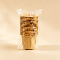 Papiers de cuisson antiadhésifs de qualité alimentaire en forme de tulipe, résistants à la chaleur, 42x50mm/45x50mm, blanc, naturel, vert, café, brun