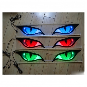 Adesivo per auto Evil Eye EL ultra sottile ad alta luminosità. Motivo <span class=keywords><strong>Nazar</strong></span>. Diffonde Energia Positiva nell'Auto Design Anti-Riflesso. Suono - Product Image 1
