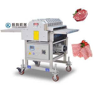 Attendrisseur de viande électrique automatique commercial Henco, en acier inoxydable, avec pompe à moteur et roulement, pour viande, tarte, poulet, steak, bœuf - Product Image 3