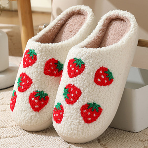 Meilleures Ventes Mode Personnalisées Chaudes Pantoufles Douces et Moelleuses d'Intérieur pour Femmes et Hommes Hiver Noël Halloween - Product Image 3