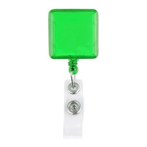 Custom Logo Printed Retractable Badge Holder Reel <b>Square</b> Badge Holder With Belt Clip Camping <b>Key</b> Ring for Name Card Keychain - Product Image 3