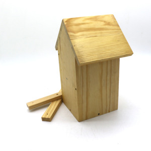 Custom Houten Natuurlijke Ambachten Ongeverfde Outdoor Vogel Huis Speelgoed Houten Huisdier Huis Voor Kinderen - Product Image 5