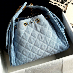 Bolso de Hombro Estilo Hippie con Cierre de Cremallera, Diseño de Bola, 25 cm, Mini, de Cuero Genuino, Tipo Cubo - Product Image 4