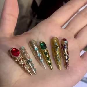 Venta directa <span class=keywords><strong>de</strong></span> fábrica palo <span class=keywords><strong>de</strong></span> palacio en las <span class=keywords><strong>uñas</strong></span> Zhen Huan emperatriz <span class=keywords><strong>con</strong></span> el estilo <span class=keywords><strong>de</strong></span> palacio <span class=keywords><strong>uñas</strong></span> <span class=keywords><strong>postizas</strong></span> en forma <span class=keywords><strong>de</strong></span> gota <span class=keywords><strong>de</strong></span> agua puntiagudas largas - Product Image 4
