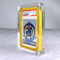 Étui de protection en acrylique TCG 8 mm pour cartes gradées PSA, format Bumper, avec protection UV et couvercle magnétique pour cartes à collectionner
